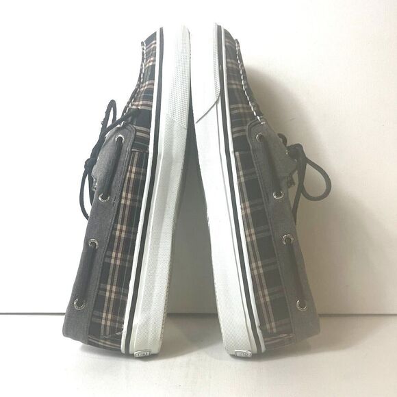 Sperry Men's Size 14 M Canvas Multicolor Plaid Classic Loafer Slip On Boat Shoes - Picture 6 of 11